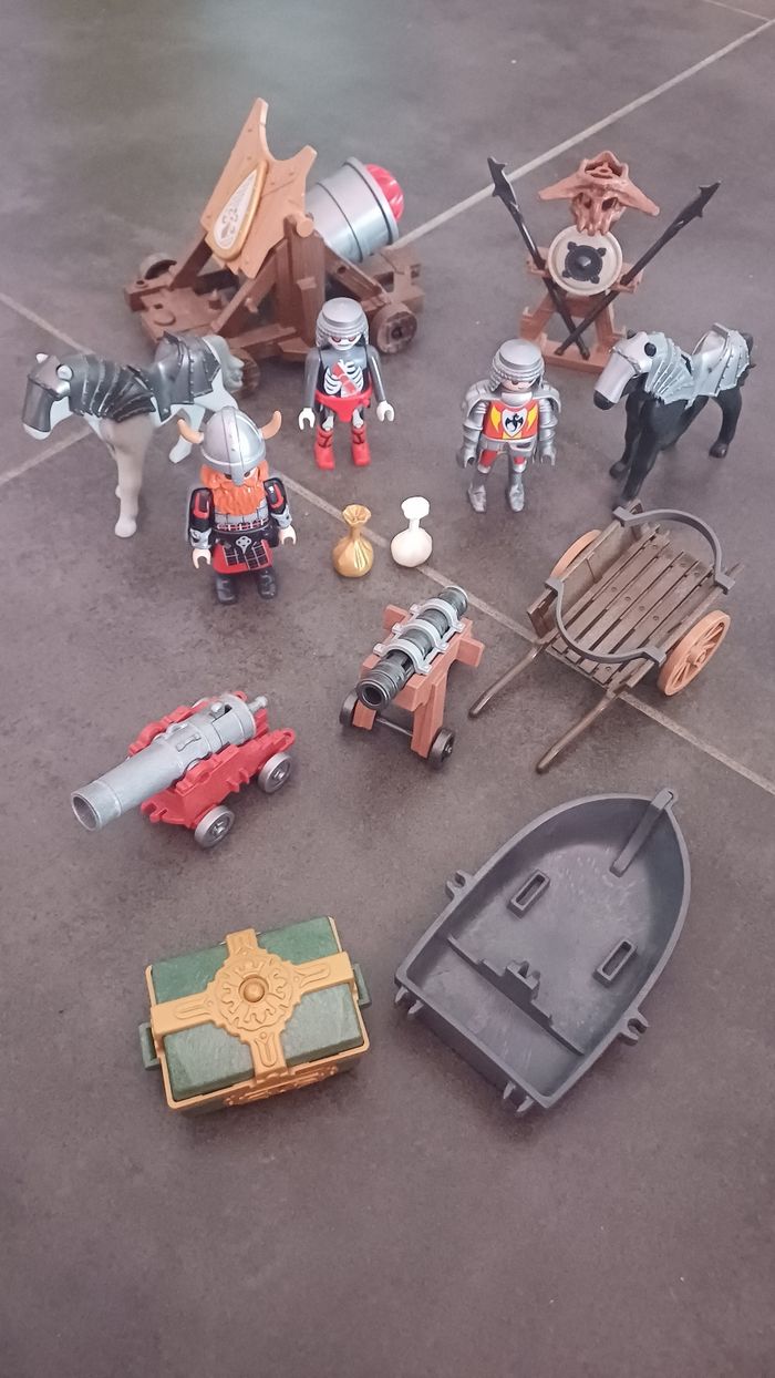 Lot chevaliers, viking playmobil - photo numéro 2