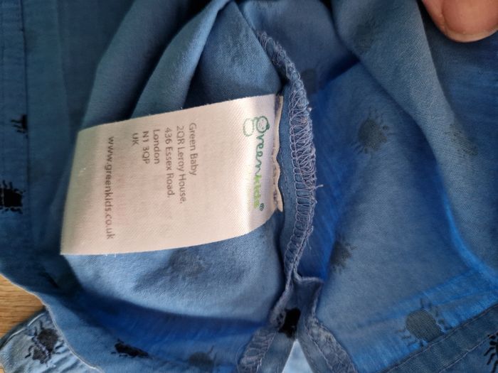 Haut Chemisette Bébé Green Kids bleu à motifs 12-18 mois - photo numéro 5