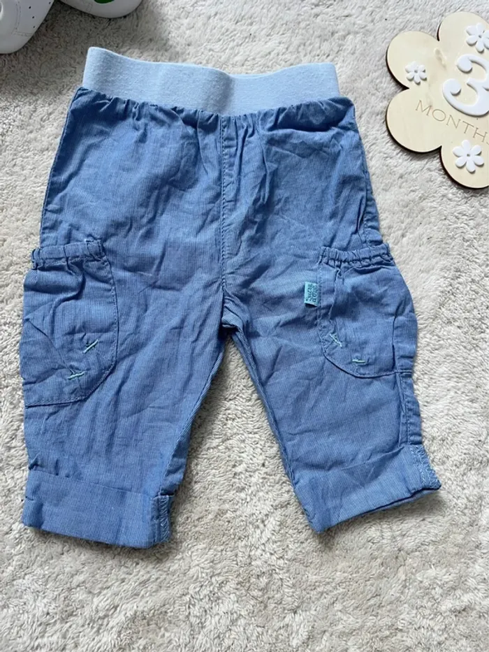 Pantalon bleu 3 mois - photo numéro 3