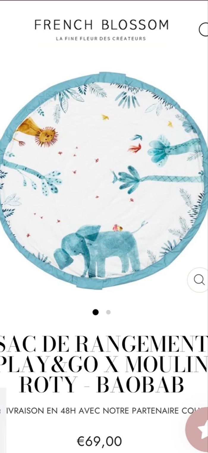 Sac de rangement & tapis de jeu Play&Go x Moulin Roty - photo numéro 4
