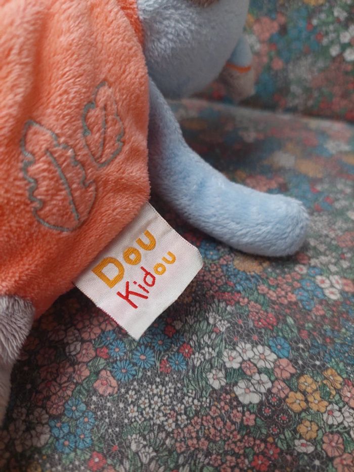 #11 Doukidou - peluche ours bleu et orange - photo numéro 4