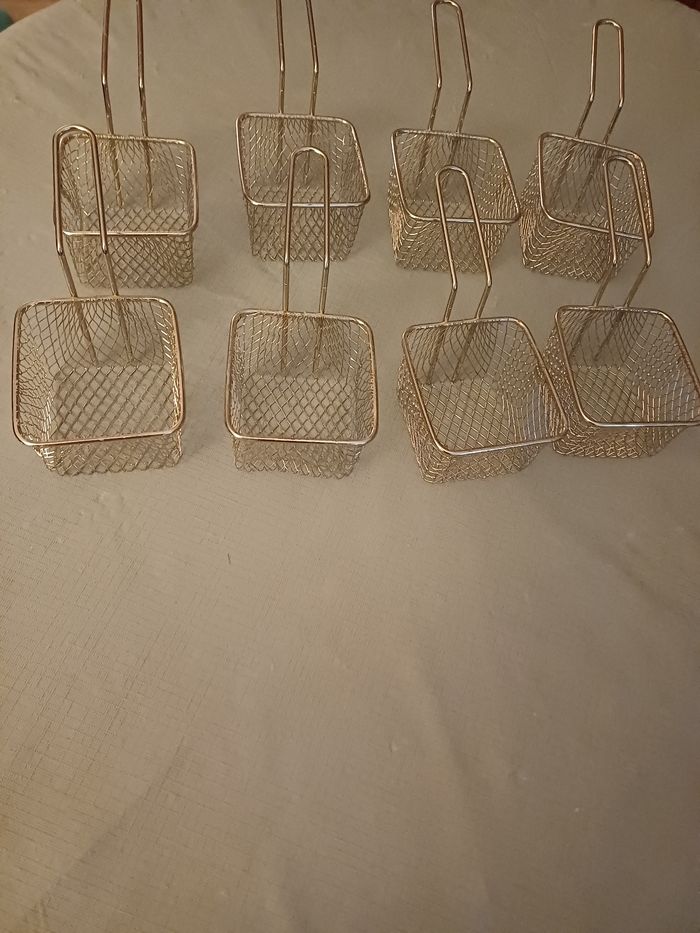 Lot de 8 paniers à frites