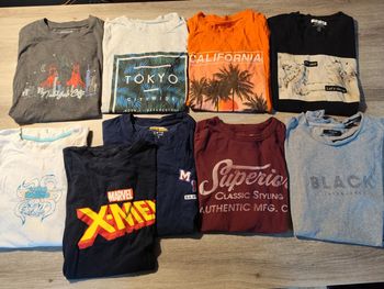 Lot 9 t-shirts été manches courtes taille S
