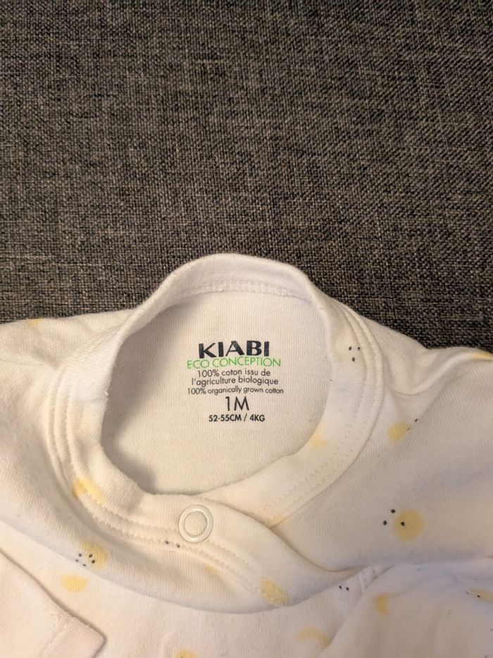 Lot de 2 pyjamas léger été - 1 mois - 52/55 cm - Kiabi -  Très bon état - photo numéro 7