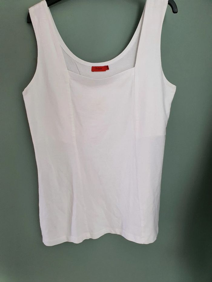 Pull + débardeur offert femme Tissaia taille 46/48 en très bon état - photo numéro 3