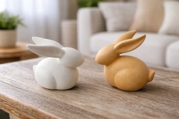 Duo de lapins décoratifs – 15€