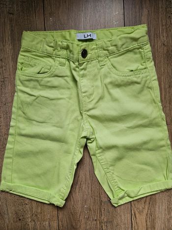 Short / bermuda vert flash La Halle 5 ans