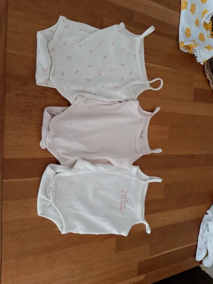 Lot de 2 body bebe fille