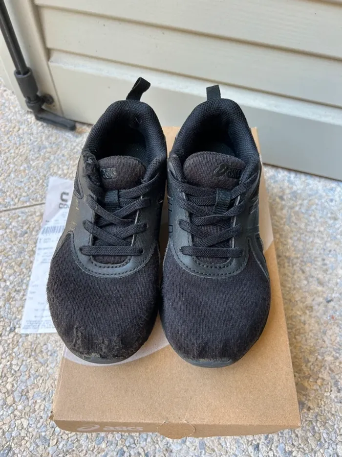 Chaussures Baskets enfant Asics Gel quantum 90 IV PS noires - photo numéro 3