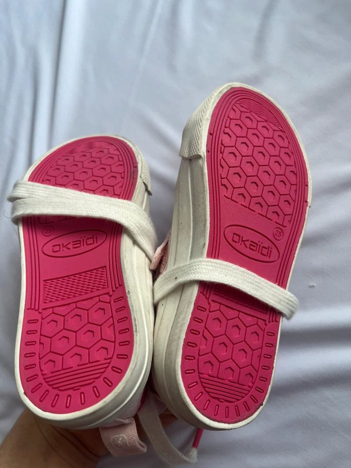 Chaussure fille taille25 neuve Okaïdi rose - photo numéro 3