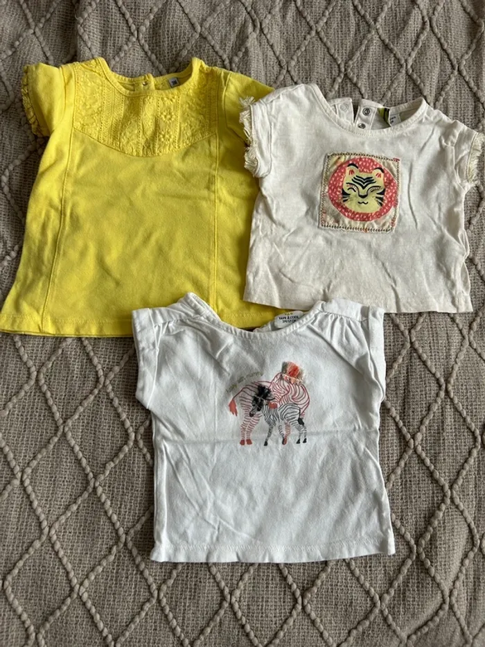 Lot 3 tee shirt 3 mois