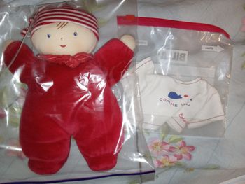 Doudou peluche marin Corolle de 1998 ref 00144 comme un poisson dans l'eau