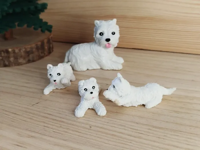 Barbie chienne et ses bébés Figurine animal domestique