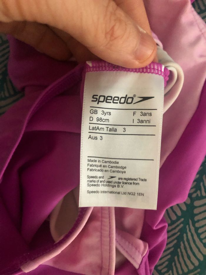 Maillot de Bain 1 piece Speedo 3 ans - photo numéro 3