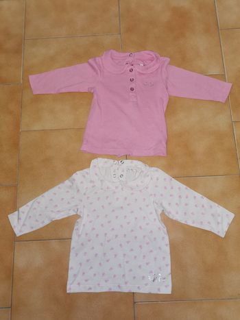 Lot 2 tee shirt ml 6mois