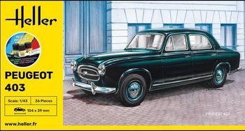 Maquette HELLER 56161 Starter Kit Peugeot 403 1/43
