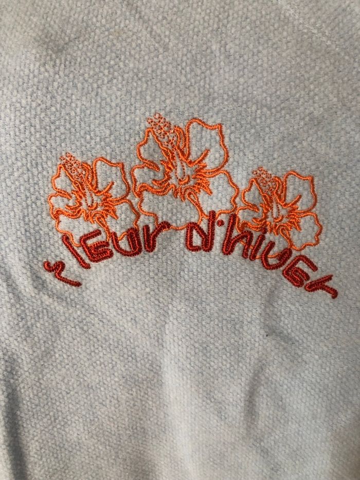 Haut de pyjama polaire bleu ciel Orchestra 12 ans - photo numéro 2