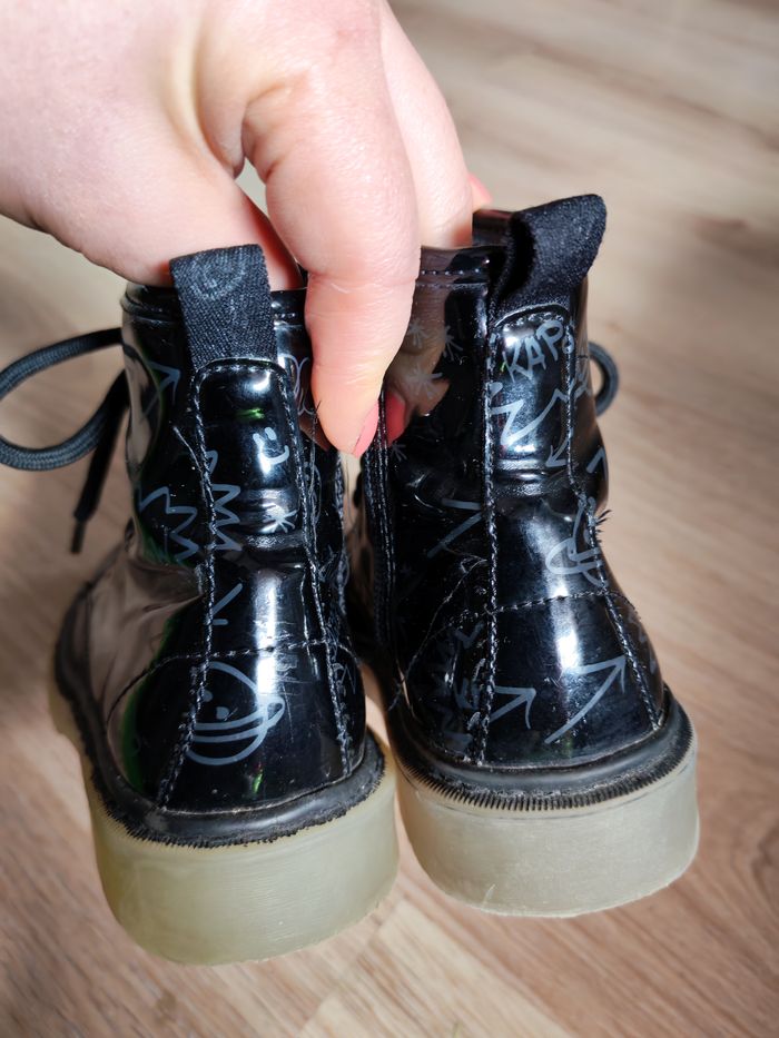 Bottines noires vernies Zara kids pointure 27 - photo numéro 6