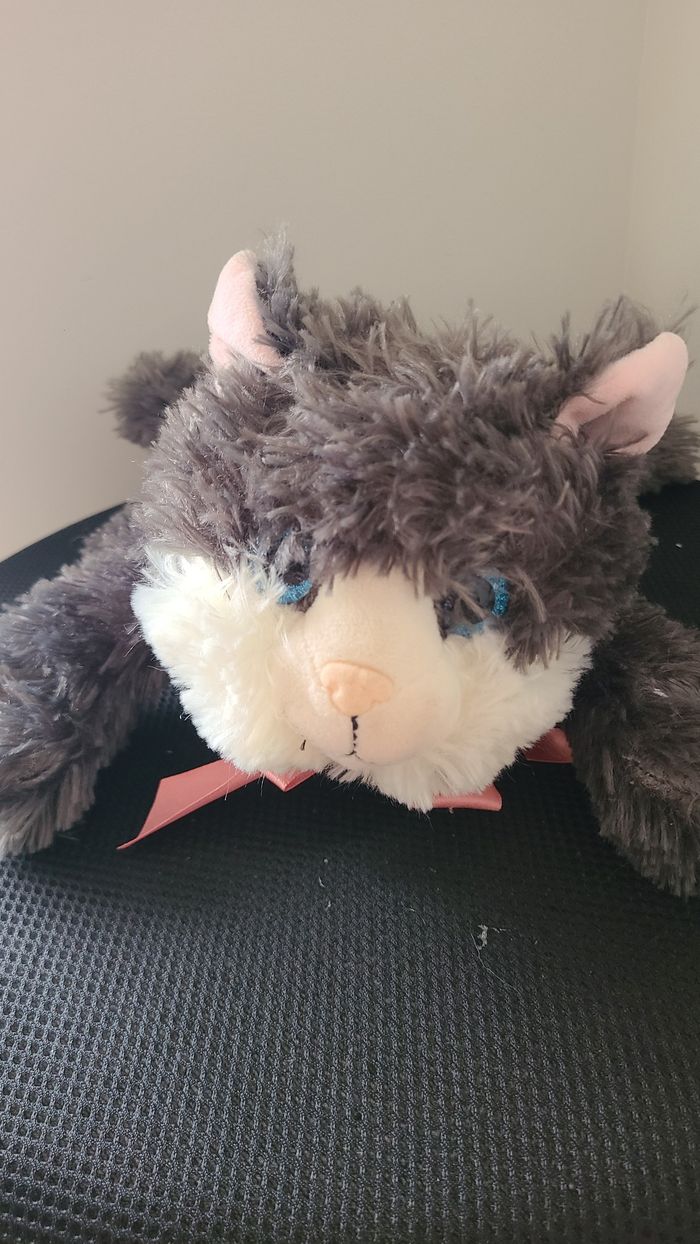 Peluche de Noël animée et musicale chat - photo numéro 5