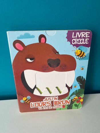 Livre croc Justin l’ours brun n’a pas de chance