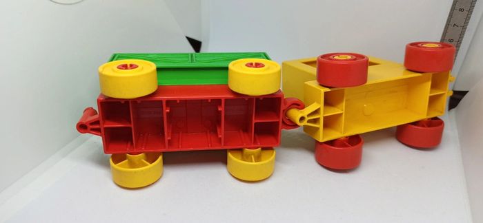 Wagon et remorque lego duplo vintage - photo numéro 11