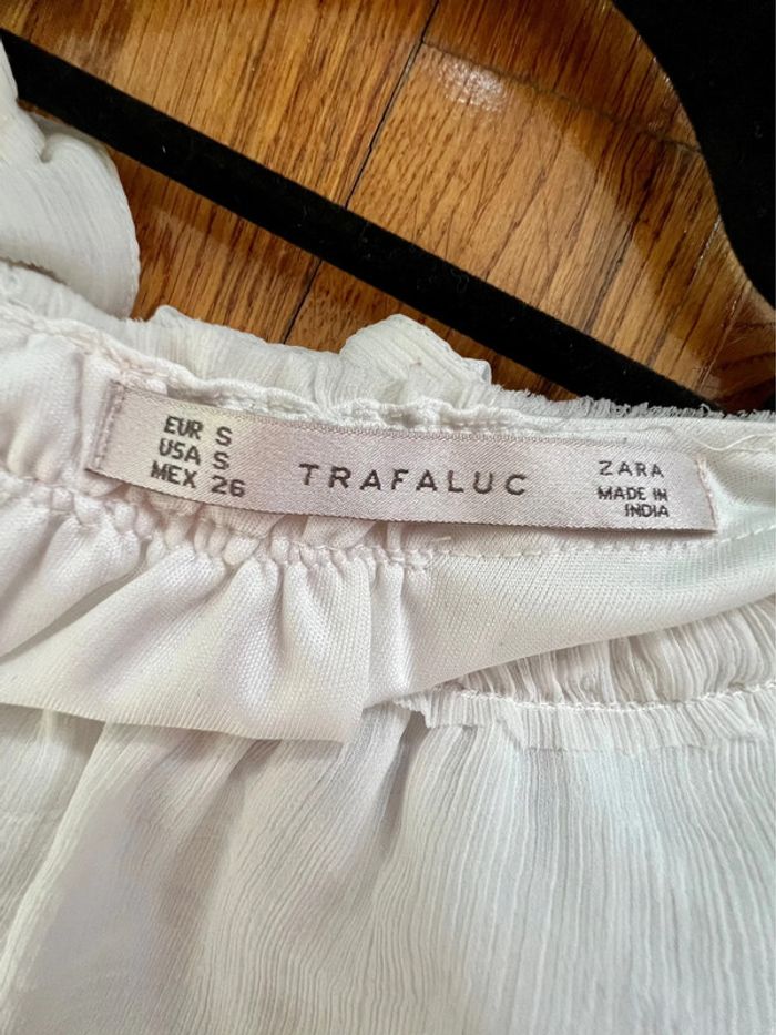 Robe d’été blanche sequins argentés taille S - photo numéro 4