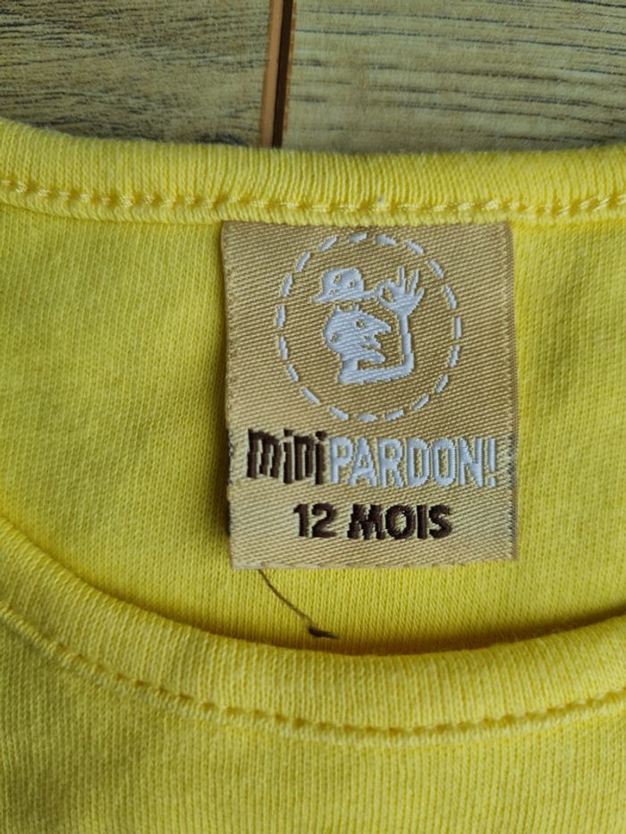 Tunique/robe et bloomer jaune 12 mois - photo numéro 2