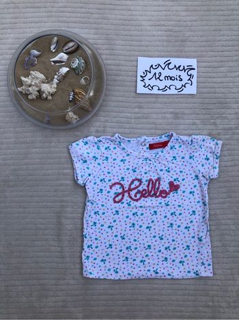 T-shirt à manches courtes en très bon état - 12 mois - Tissaia
