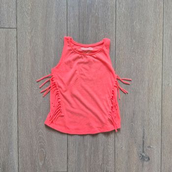 Débardeur rose fluo. Fille 5 ans. Marque In Extenso 