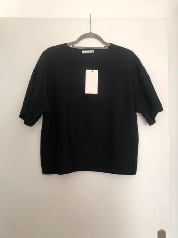 Superbe beau t-shirt côtelé soft Zara neuf avec étiquette taille M