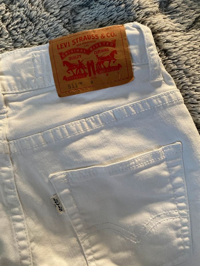 Short en jeans blanc Levi’s - 8 ans - photo numéro 3