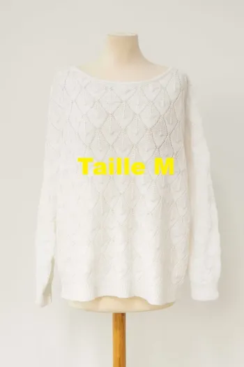 Pull blanc Shein Taille M