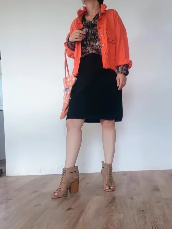 petite veste d'été orange