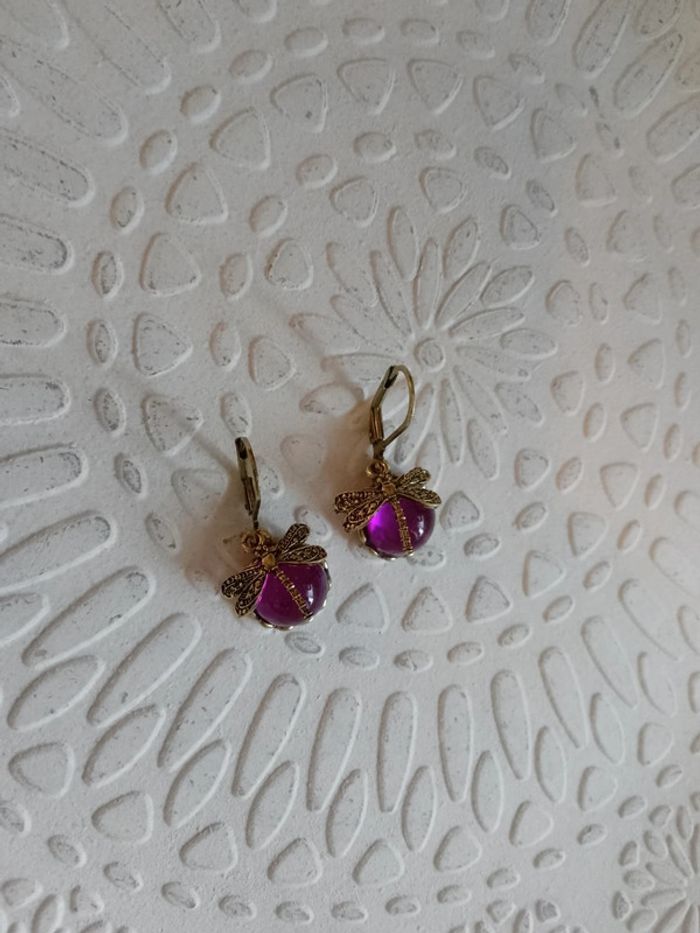 Boucles d'oreilles libellules - photo numéro 3