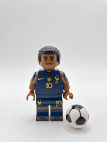 Figurine type lego Joueur de Football Mbappe France