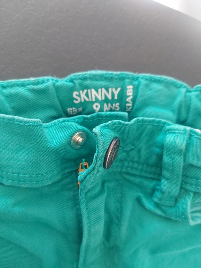 Pantalon skinny 9 ans kiabi vert - photo numéro 2