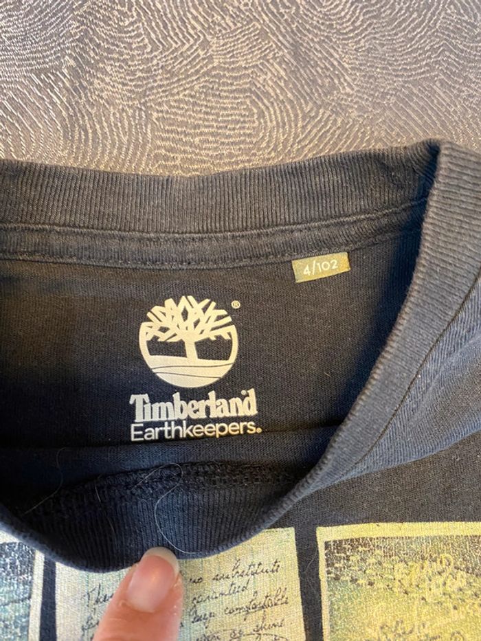 Tee shirt manches longues Timberland 4 ans - photo numéro 2