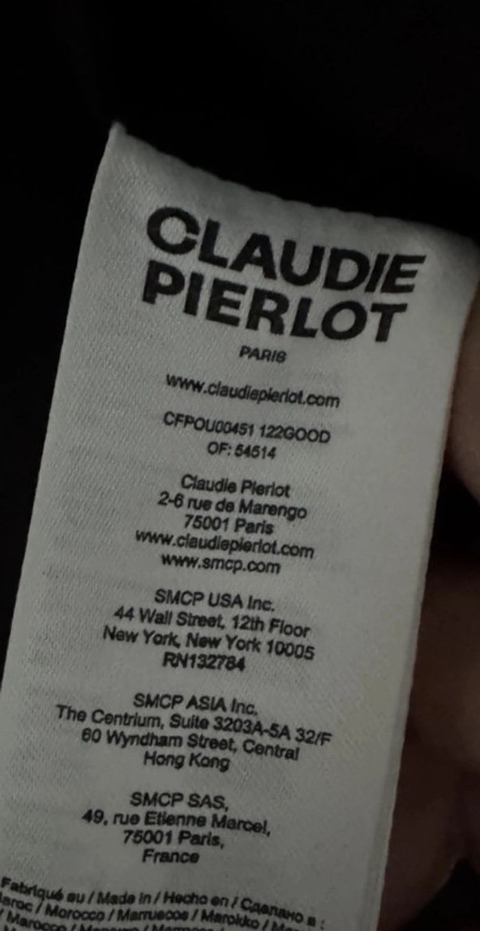 Manteau bordeaux Claudie Pierlot – Neuf avec étiquette – Taille XL - photo numéro 11