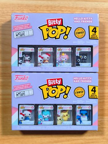 Lot 2 Boîtes Bitty Pop! Hello Kitty and Friends - 8 Figurines dont 2 CHASE
