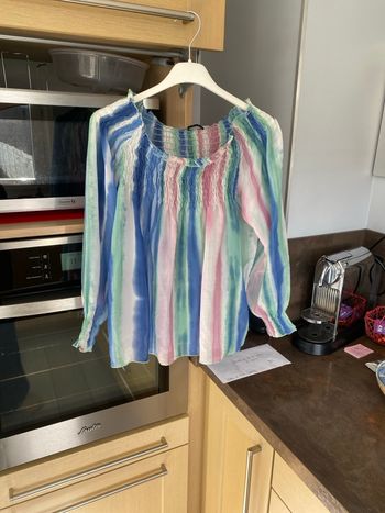 Chemisier, style bleu pour filles, la marque Sisley