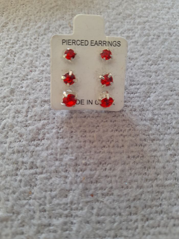 Lot de 3 paire de boucle