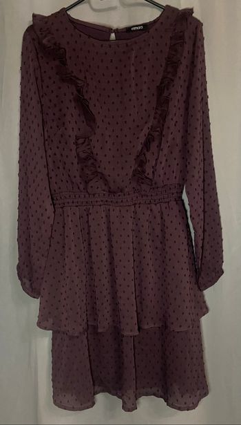 Robe  bordeaux/violet »Esmara »manches longues