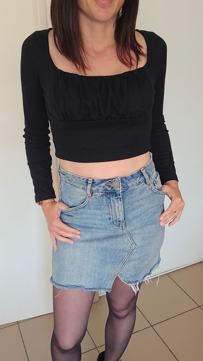 Mini jupe en jean asos taille 36 - photo numéro 2