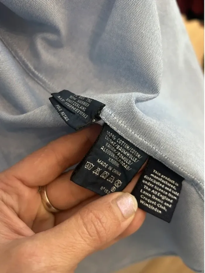 Ralph Lauren chemise femme bleue taille 6/34 - photo numéro 7