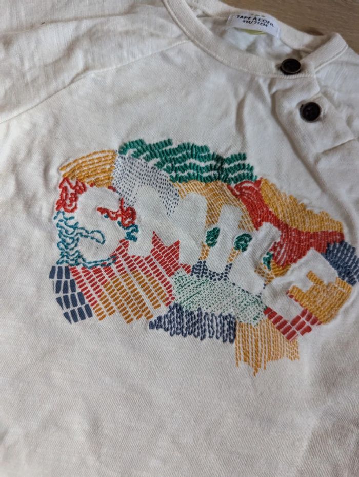 T-shirt manches courtes Tape à L'oeil 9 mois - photo numéro 2