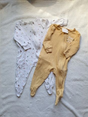 Lot grenouillères thème automne