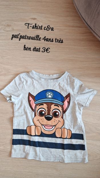 T-shirt pat'patrouille 4ans C&A