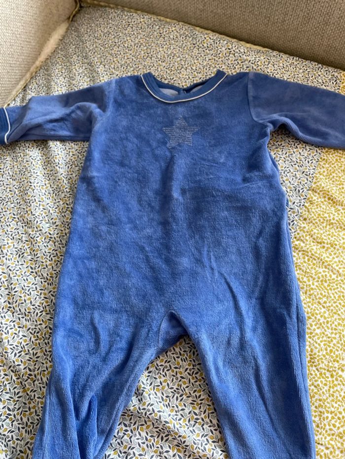 Pyjama velours Petit Bateau 6 mois