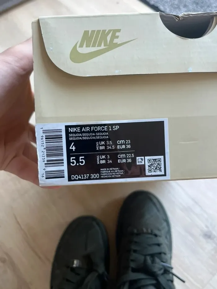 Nike Air Force 1 X Billie Eilish Séquoia 36 - photo numéro 6