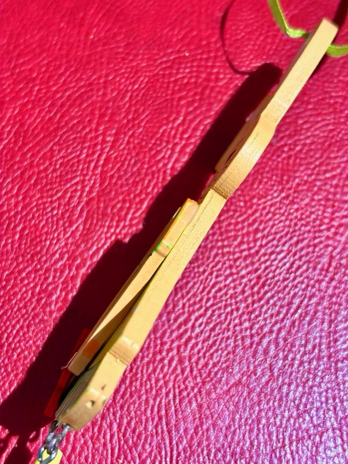 Lapine en bois à suspendre déco mobile Pâques - photo numéro 2